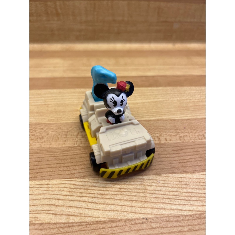McDonalds Runaway Rail Minnie Mouse Dinosaur Attraction Toy 2020 4" Walt Disney
